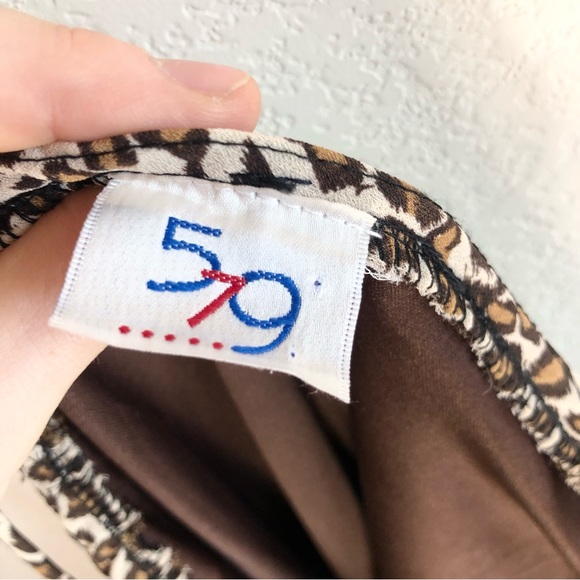 Vintage 579 Cheetah Print Cami Dress, S - Picture 6 of 8